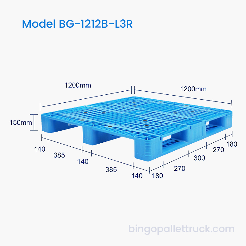 Pallet di dimensioni uniformi 1200x1200 mm con barre d'acciaio perfetto per sistemi di magazzino automatizzati