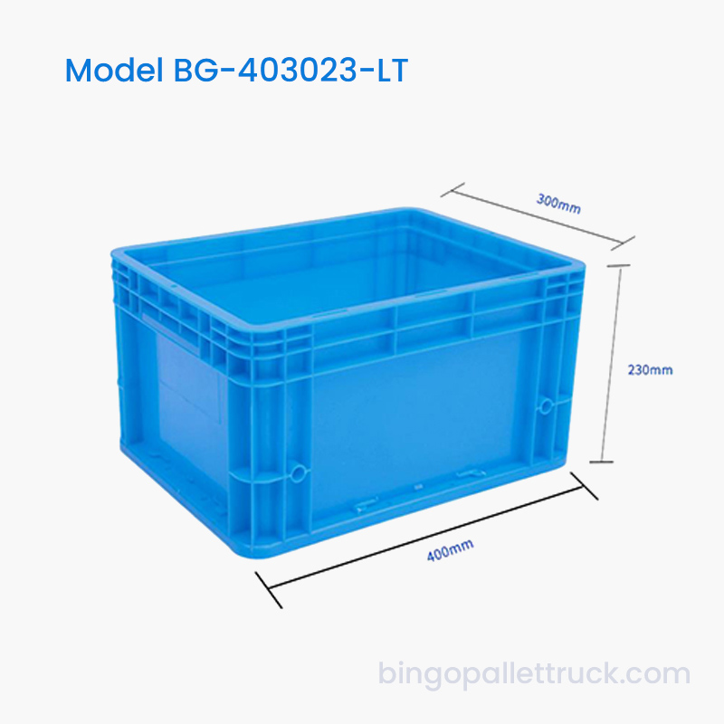 Scatola logistica in plastica antipolvere da 22 litri per stoccaggio interno