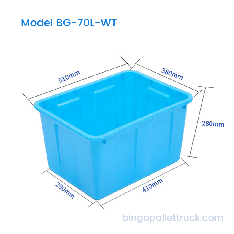 Serbatoio di stoccaggio dell'acqua in HDPE per uso alimentare da 70 litri con coperchio opzionale