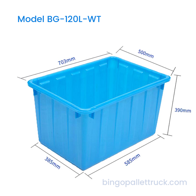 Serbatoio in HDPE per fornitura sfusa da 120 litri per lo stoccaggio di acqua e alimenti