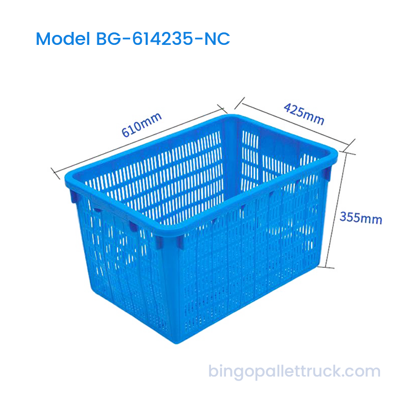Cestino logistico in HDPE con cassa in plastica impilabile da 65 litri per verdure