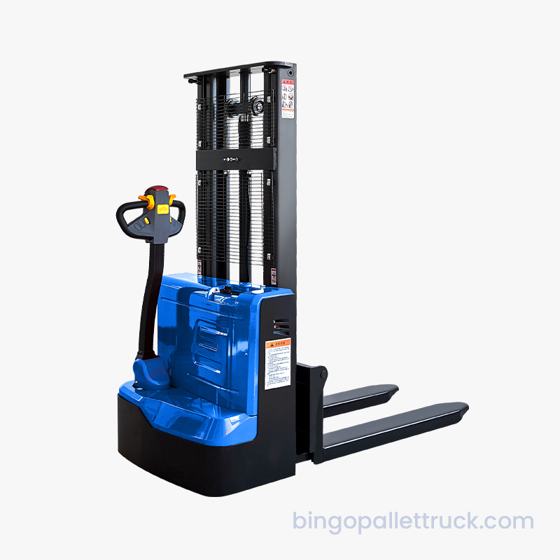 Carrello elevatore industriale impilatore walkie elettrico da 1500 kg