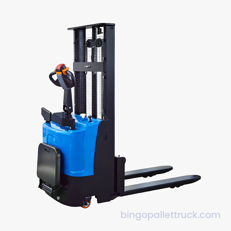 Impilatore elettrico in piedi da 1500 kg per fabbrica